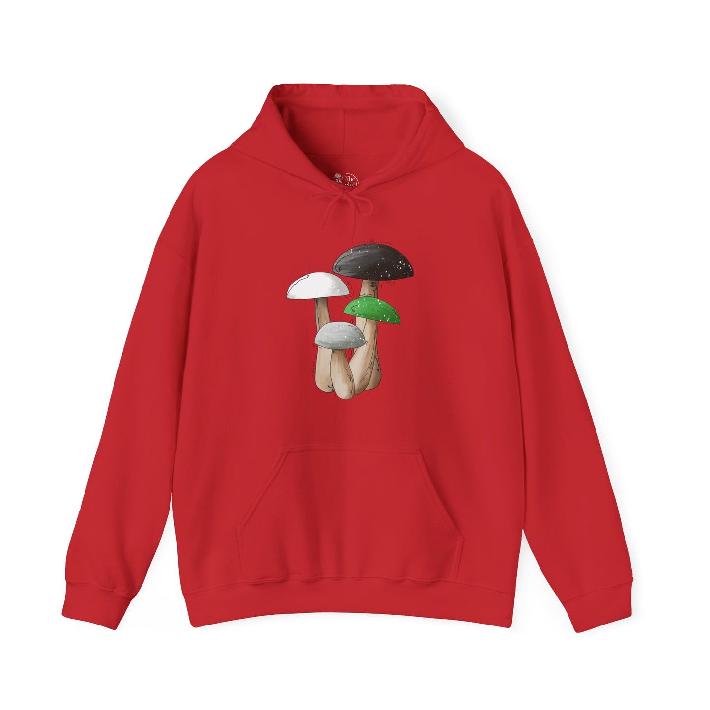 Demiromantic Pride Flag Mushrooms - Adult Unisex Hoodie