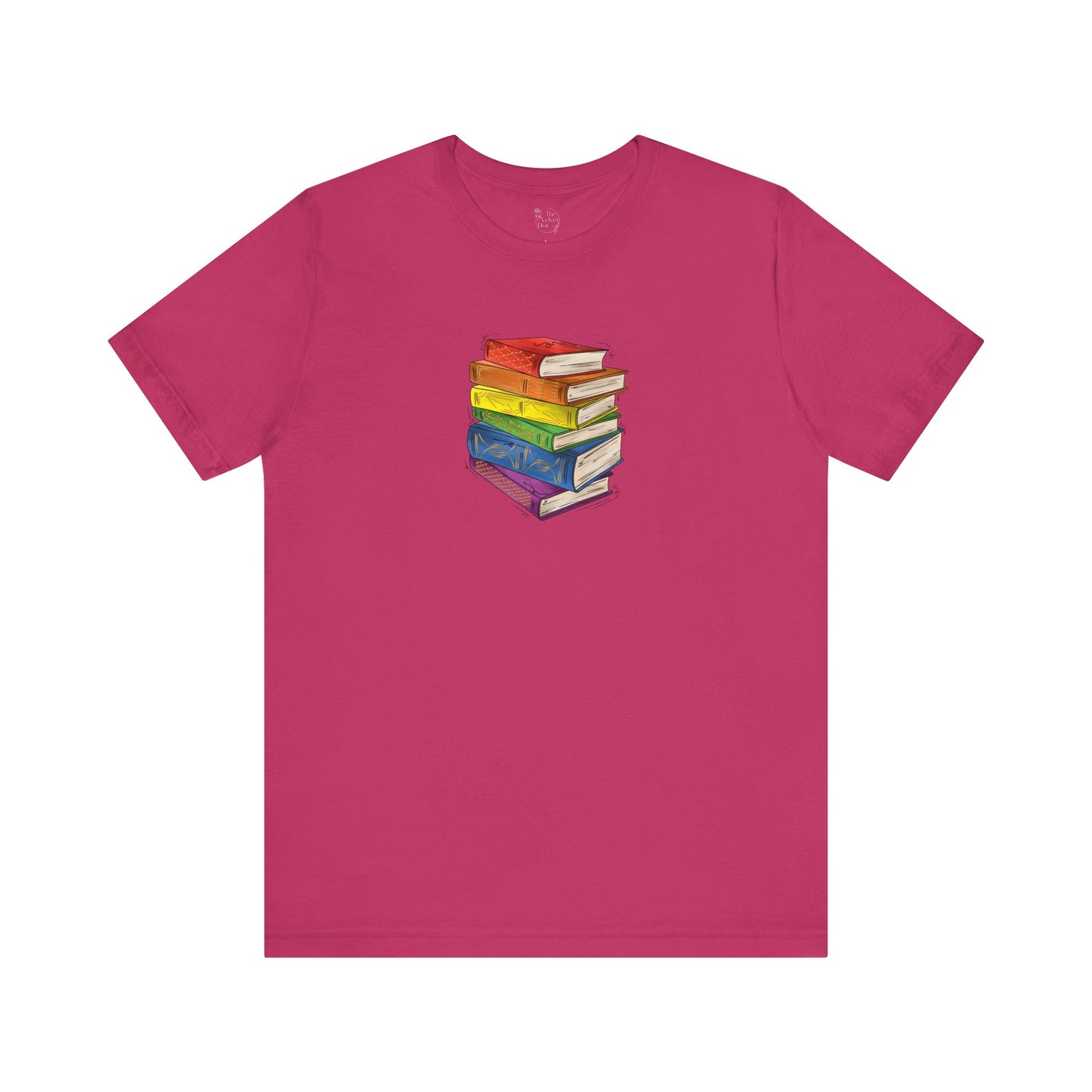 Gay Pride Flag Old Books - Unisex T-Shirt