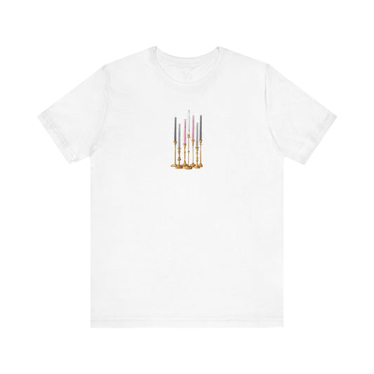 Demi Girl Pride Flag Candlesticks - Unisex T-Shirt