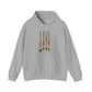 Demiromantic Pride Flag Paint Brushes - Adult Unisex Hoodie