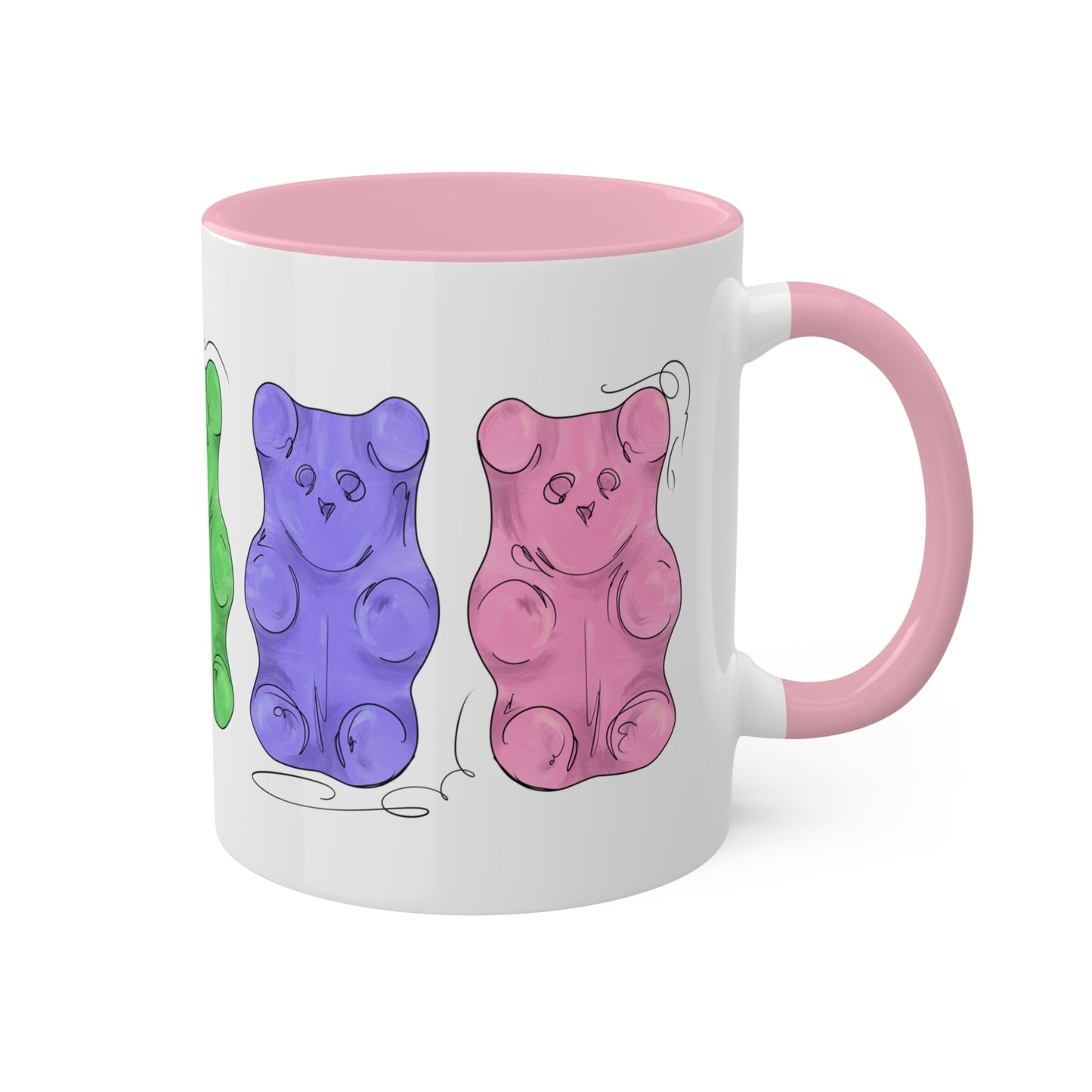 Trigender Pride Flag Gummy Bears - Mug