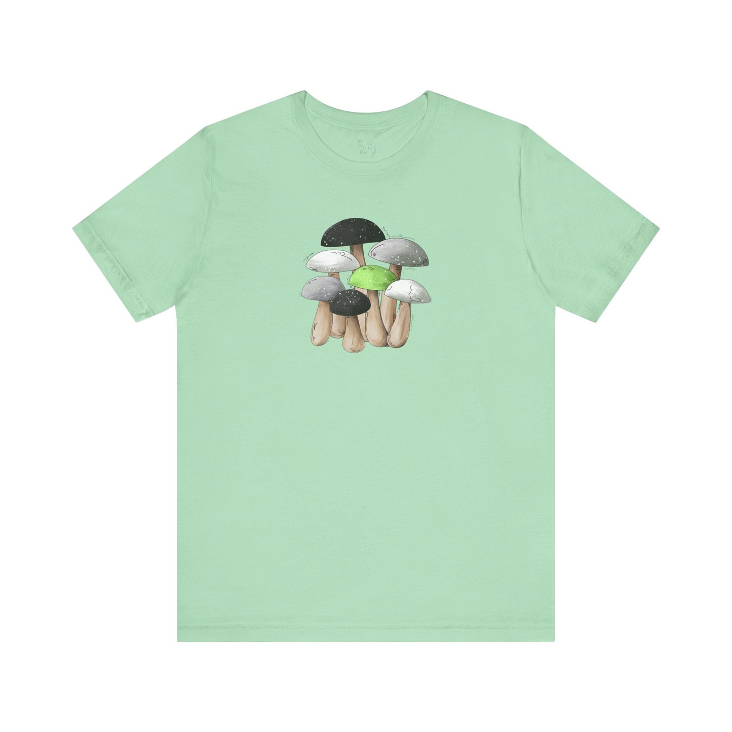 Agender Pride Flag Mushrooms - Unisex T-Shirt