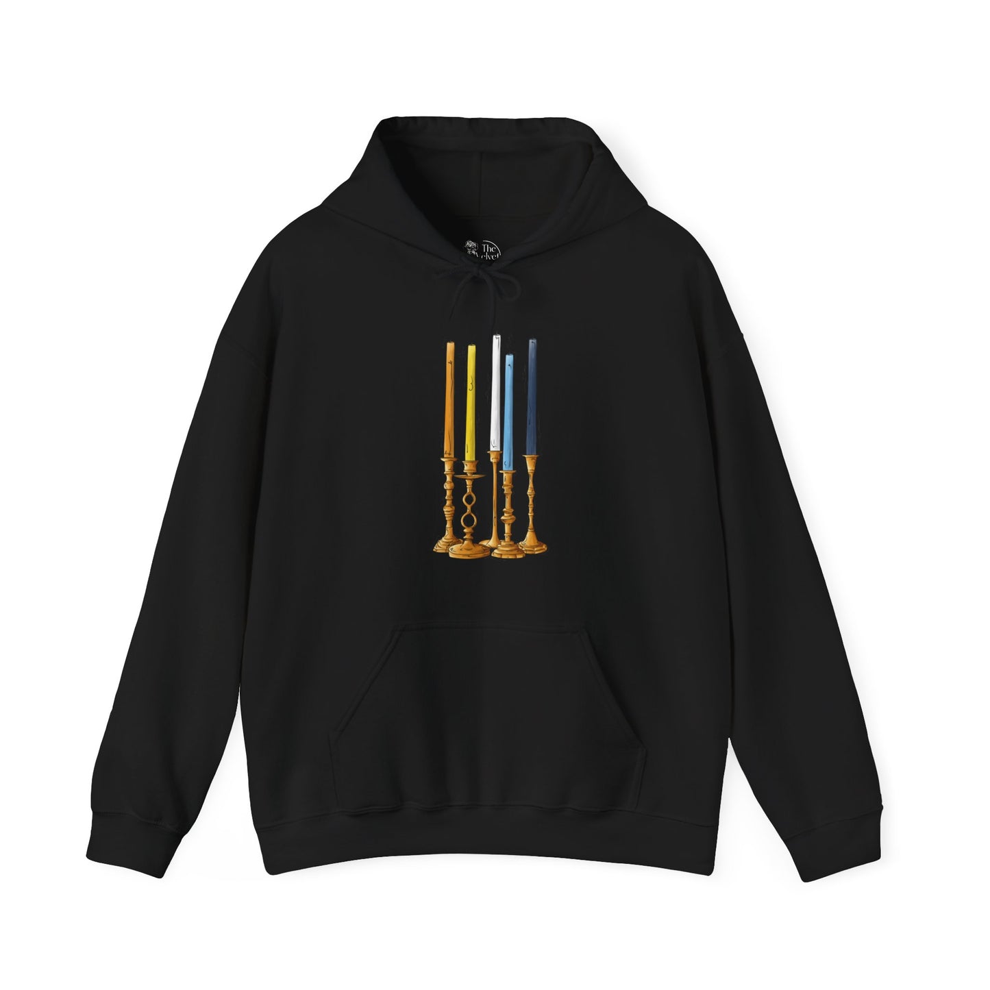 Aroace Pride Flag Candlesticks - Adult Unisex Hoodie