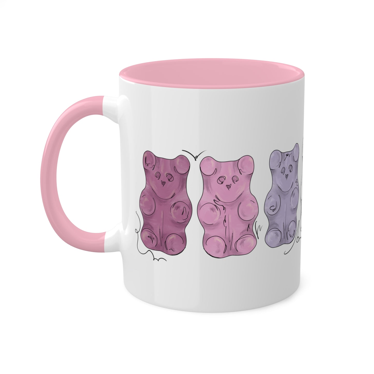 Bigender Pride Flag Gummy Bears - Mug