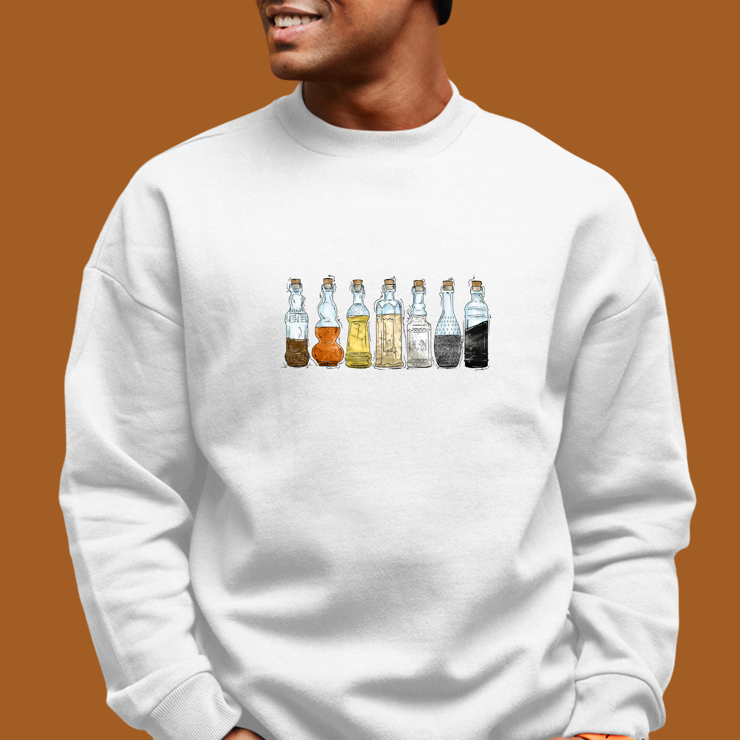 Bear Pride Flag Potion Bottles - Adult Unisex Sweatshirt