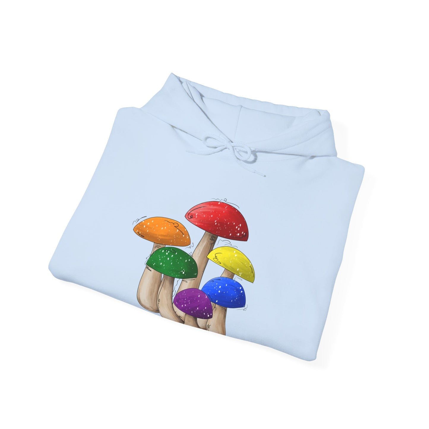 Gay Pride Flag Mushrooms - Adult Unisex Hoodie