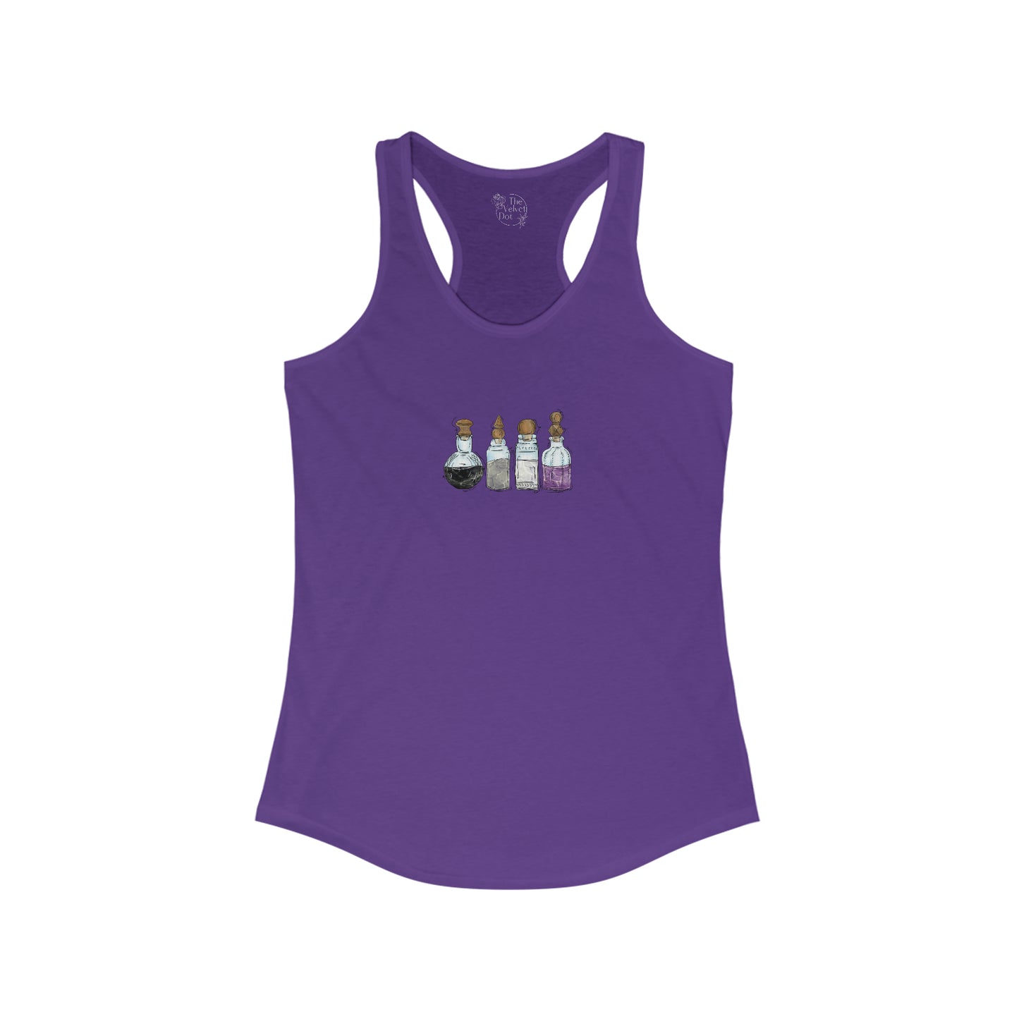 Asexual Pride Flag Potion Bottles - Womens Tank Top