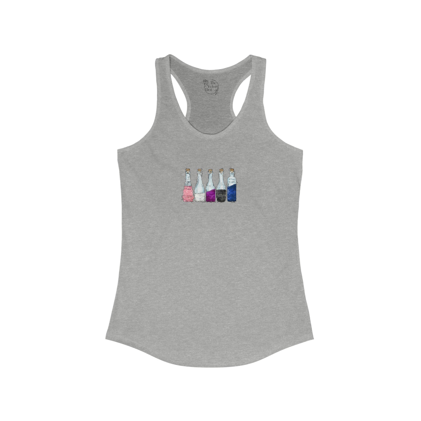 Genderfluid Pride Flag Potion Bottles - Womens Tank Top