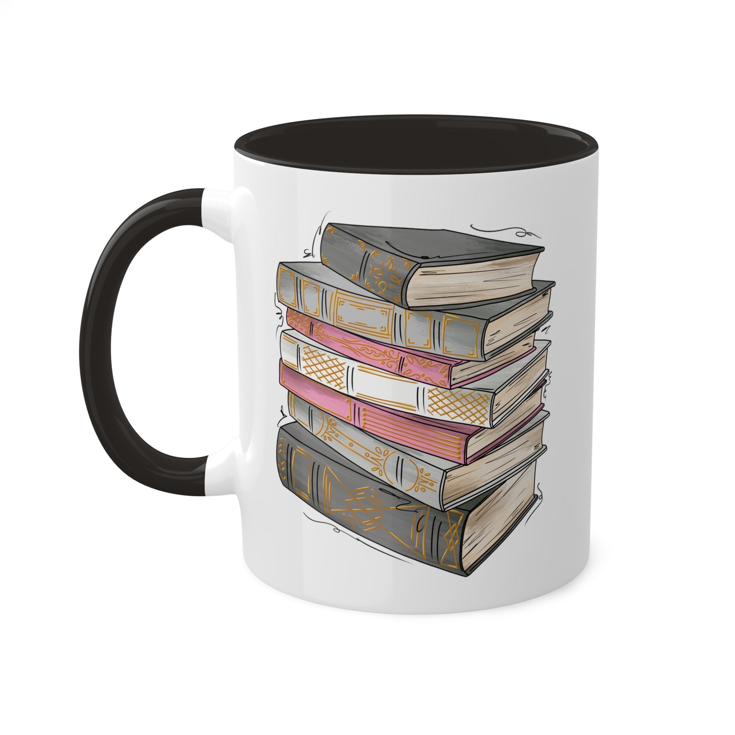 Demigirl Pride Flag Old Books - Mug