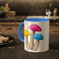 Pansexual Pride Flag Mushrooms - Mug