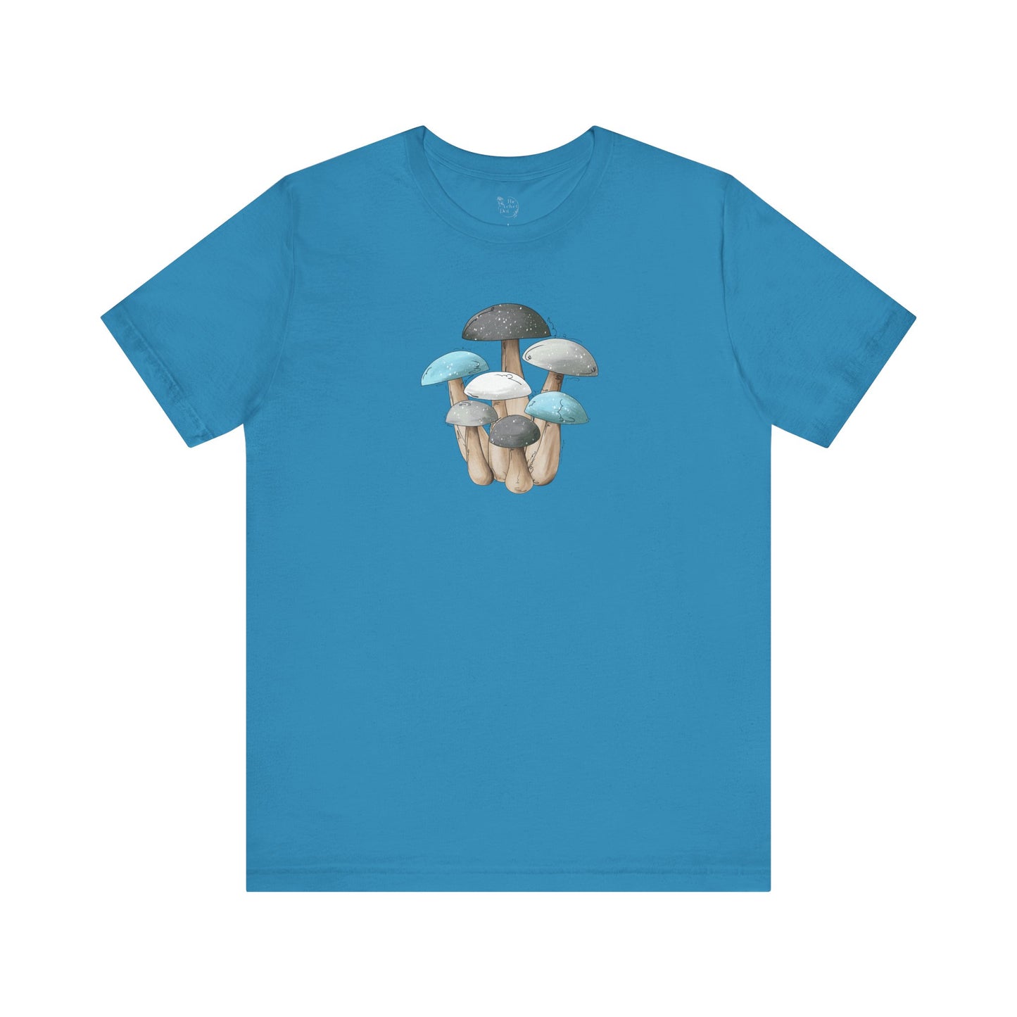 Demi Boy Pride Flag Mushrooms - Unisex T-Shirt