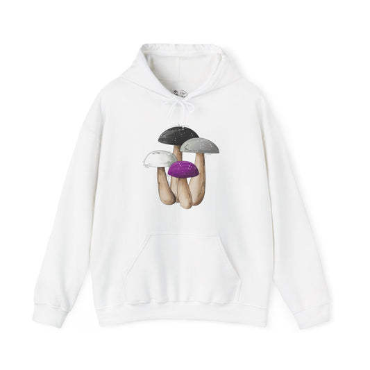 Asexual Pride Flag Mushrooms - Adult Unisex Hoodie