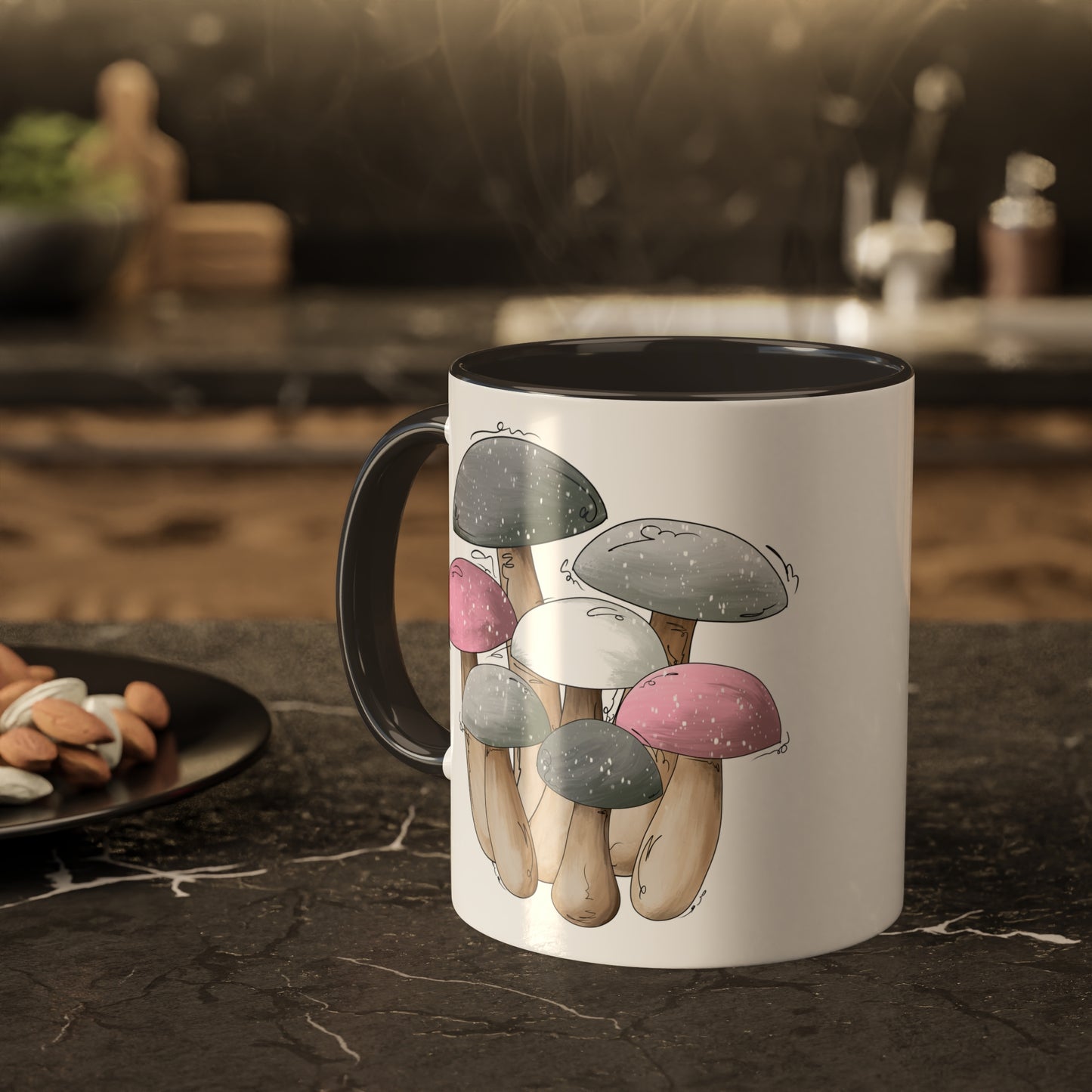 Demi Girl Pride Flag Mushrooms - Mug