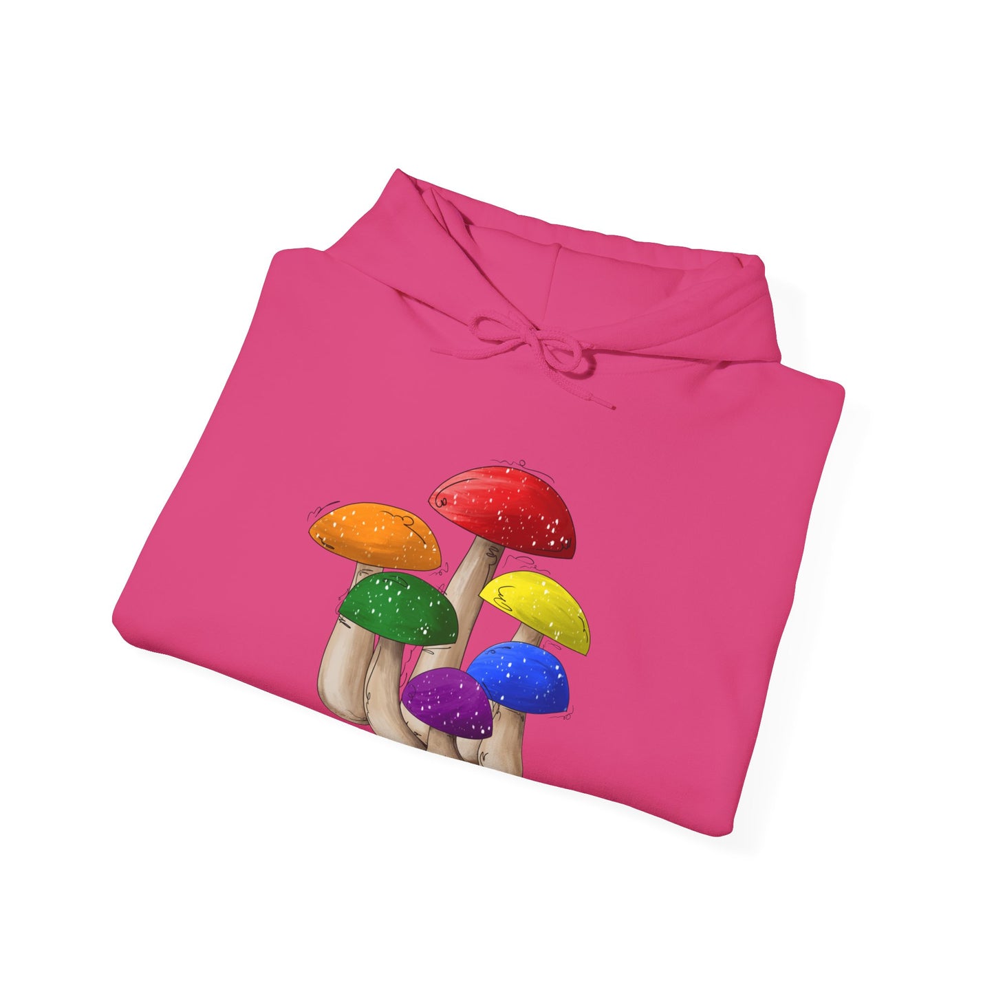 Gay Pride Flag Mushrooms - Adult Unisex Hoodie