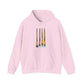 Demiromantic Pride Flag Paint Brushes - Adult Unisex Hoodie