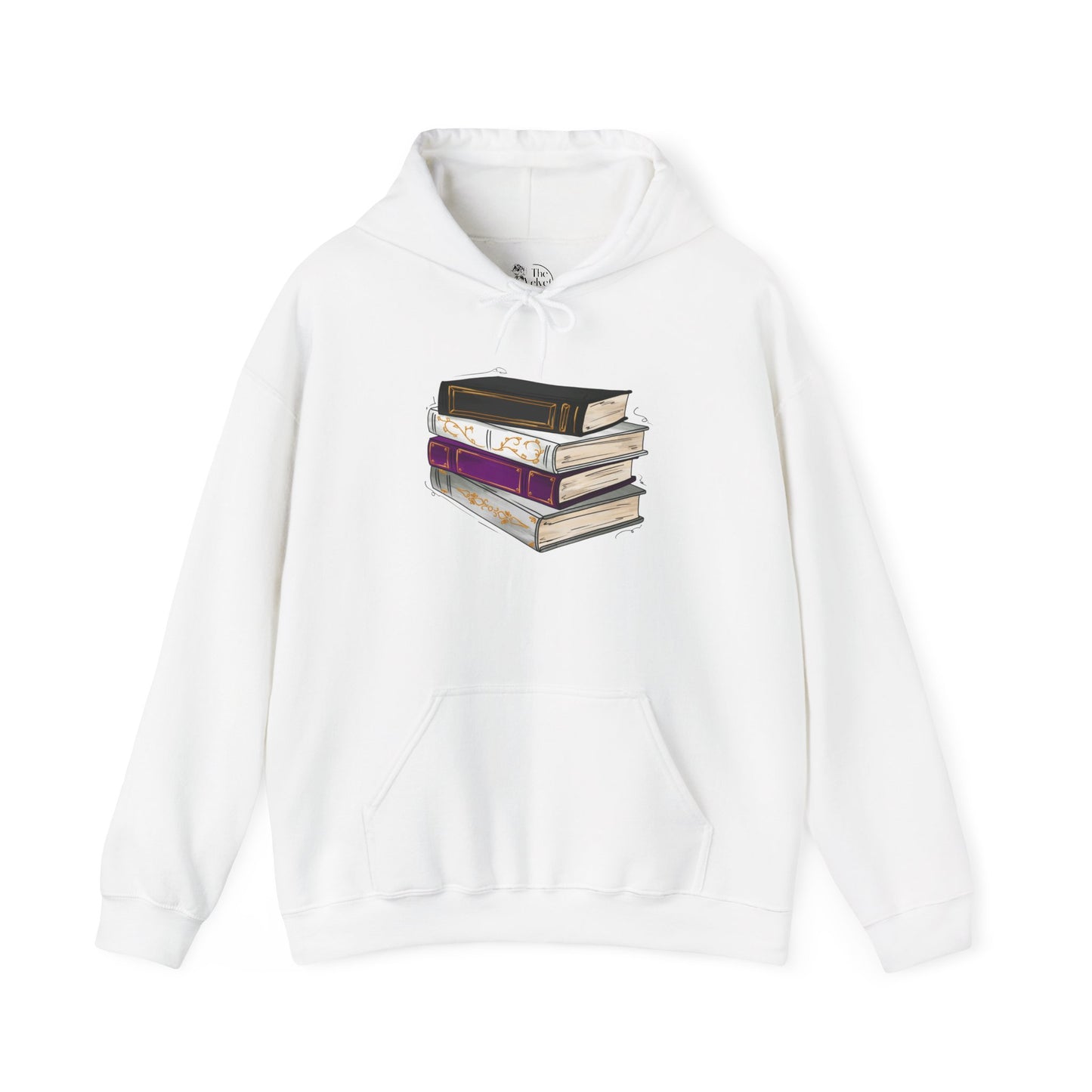 Demisexual Pride Flag Old Books - Adult Unisex Hoodie