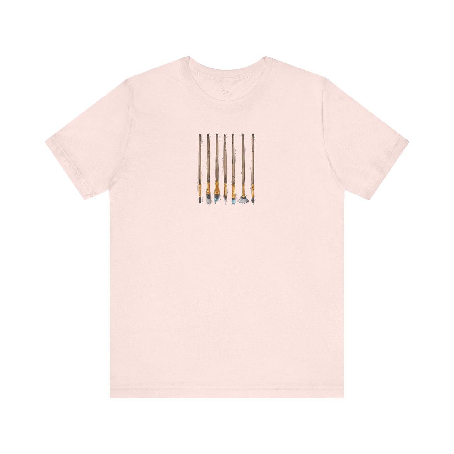 Demi Boy Pride Flag Paint Brushes - Unisex T-Shirt