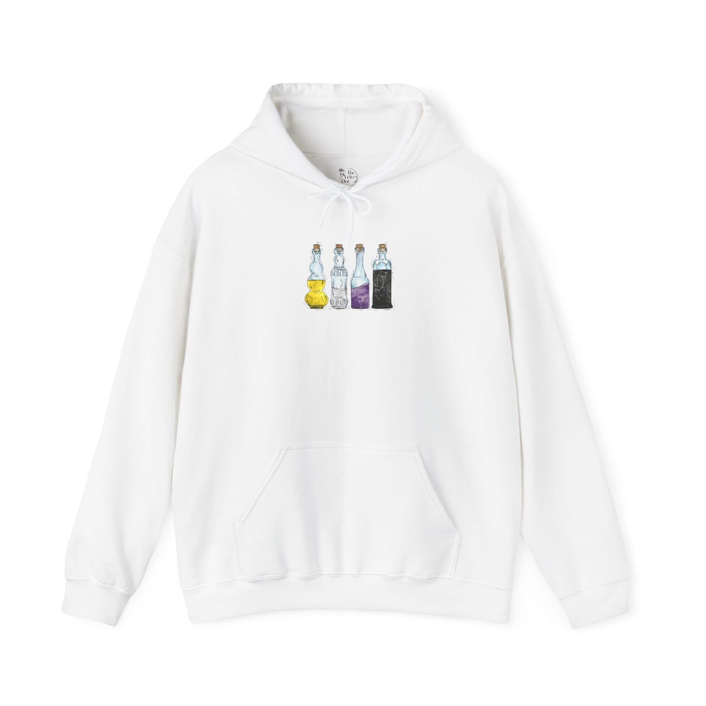 Nonbinary Pride Flag Potion Bottles - Adult Unisex Hoodie