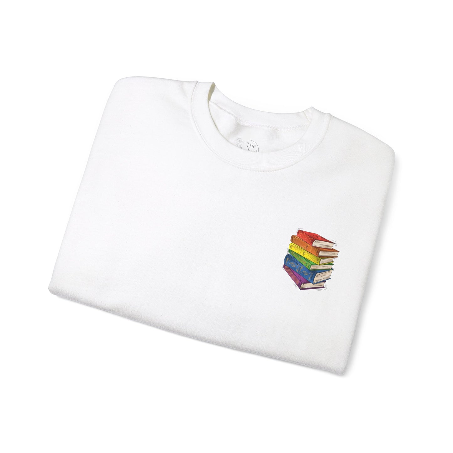Gay Pride Flag Old Books - Adult Unisex Sweatshirt