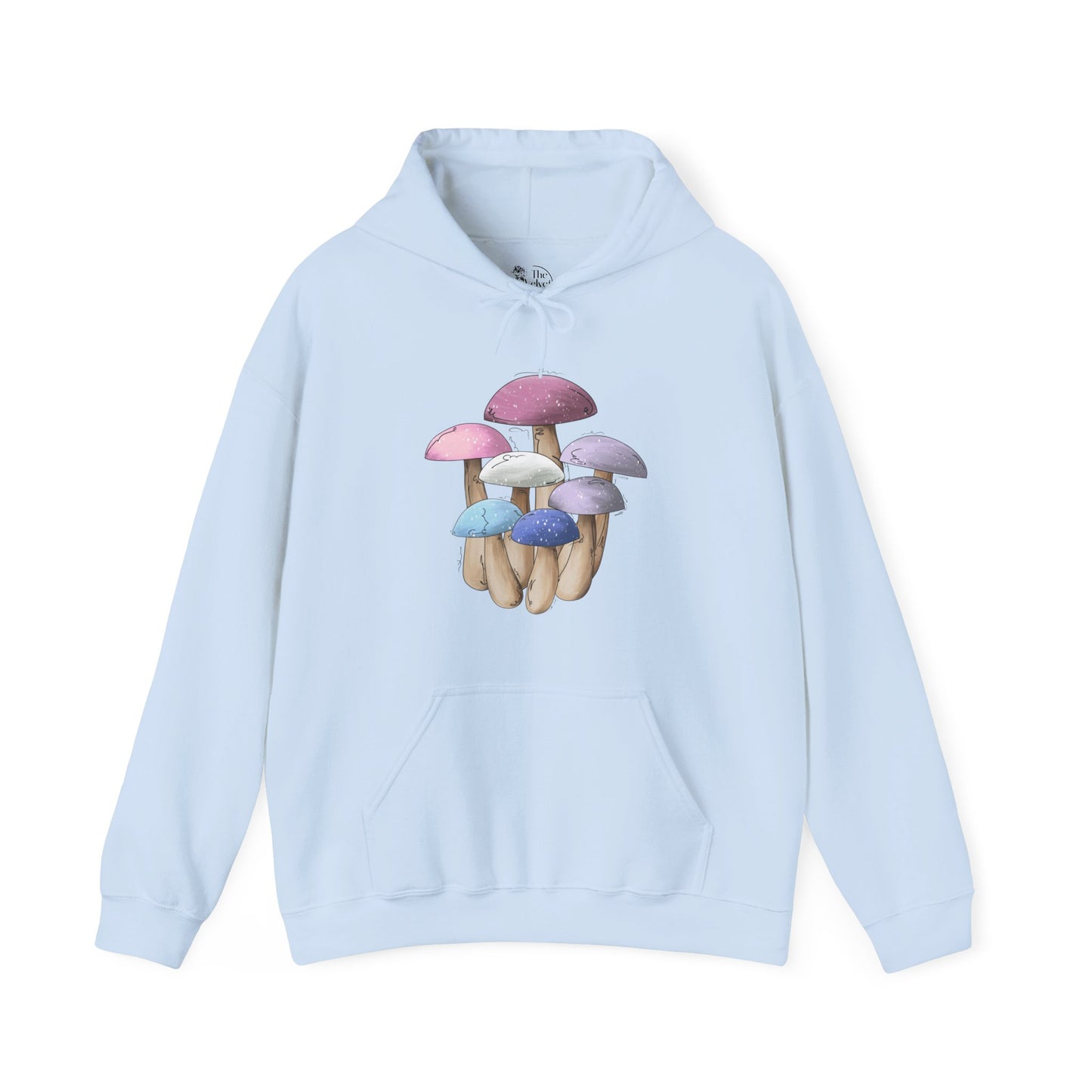 Bigender Pride Flag Mushrooms - Adult Unisex Hoodie