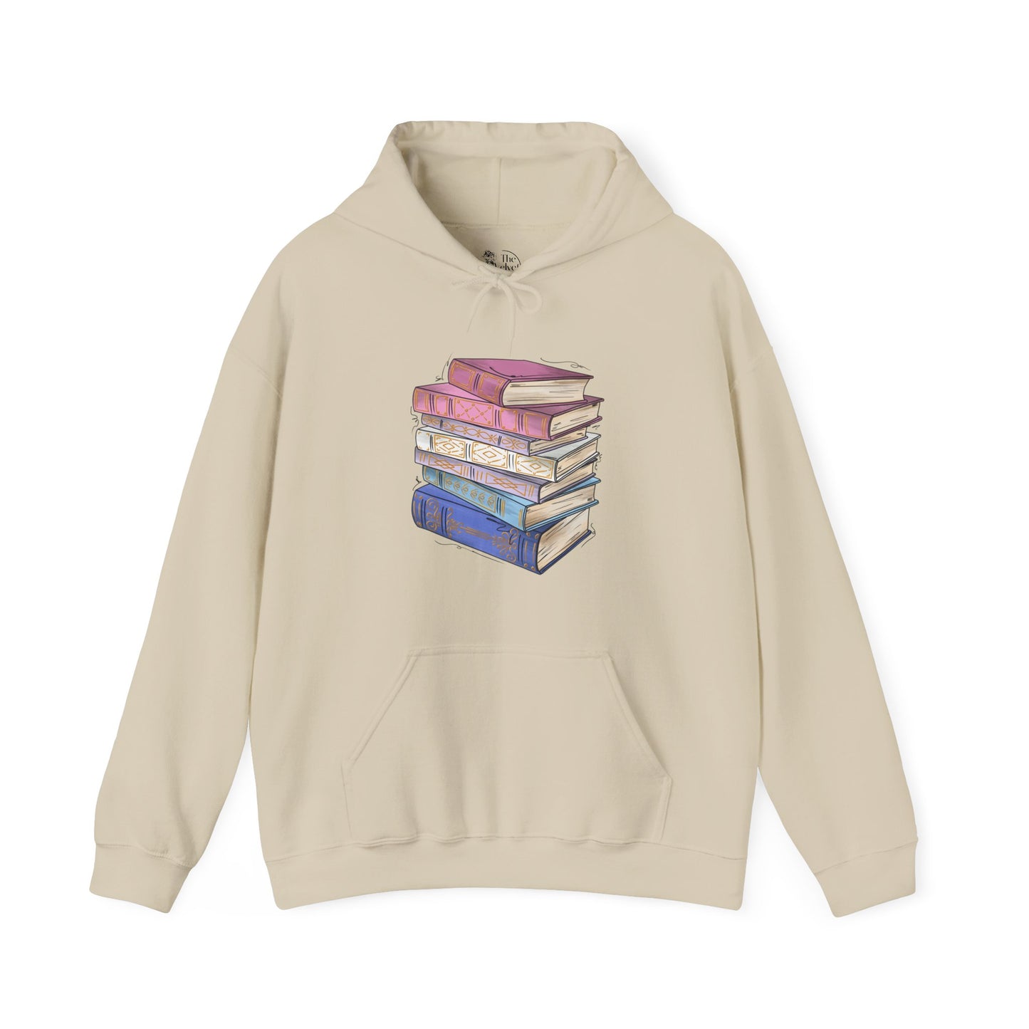 Bigender Pride Flag Old Books - Adult Unisex Hoodie