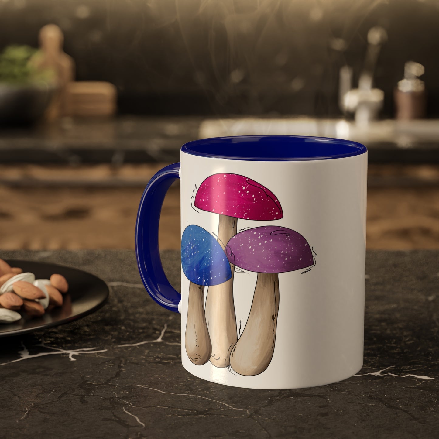 Bisexual Pride Flag Mushrooms - Mug