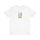 Gay Male Pride Flag Candlesticks - Unisex T-Shirt