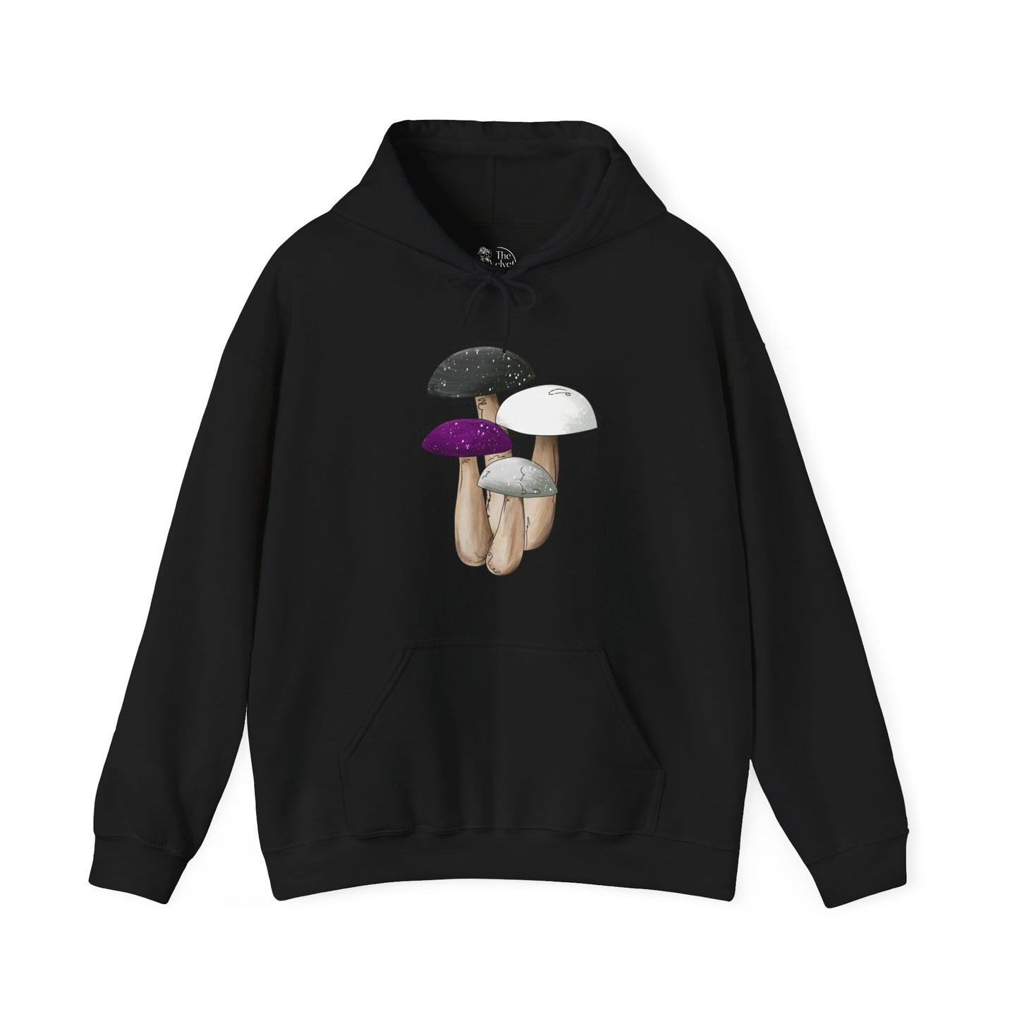 Demisexual Pride Flag Mushrooms - Adult Unisex Hoodie