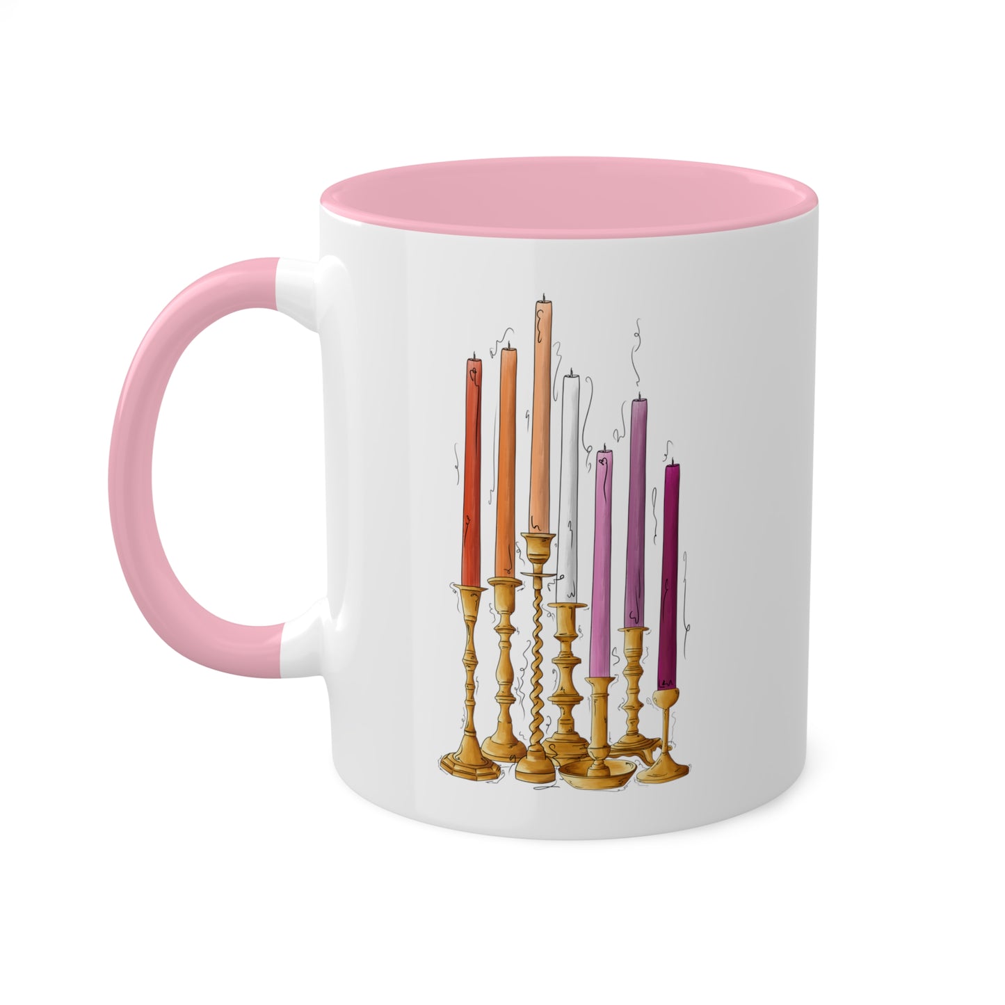 Lesbian Pride Flag Candlesticks - Mug