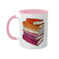 Lesbian Pride Flag Old Books - Mug