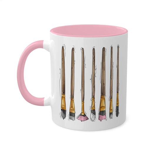 Demigirl Pride Flag Paint Brushes - Mug