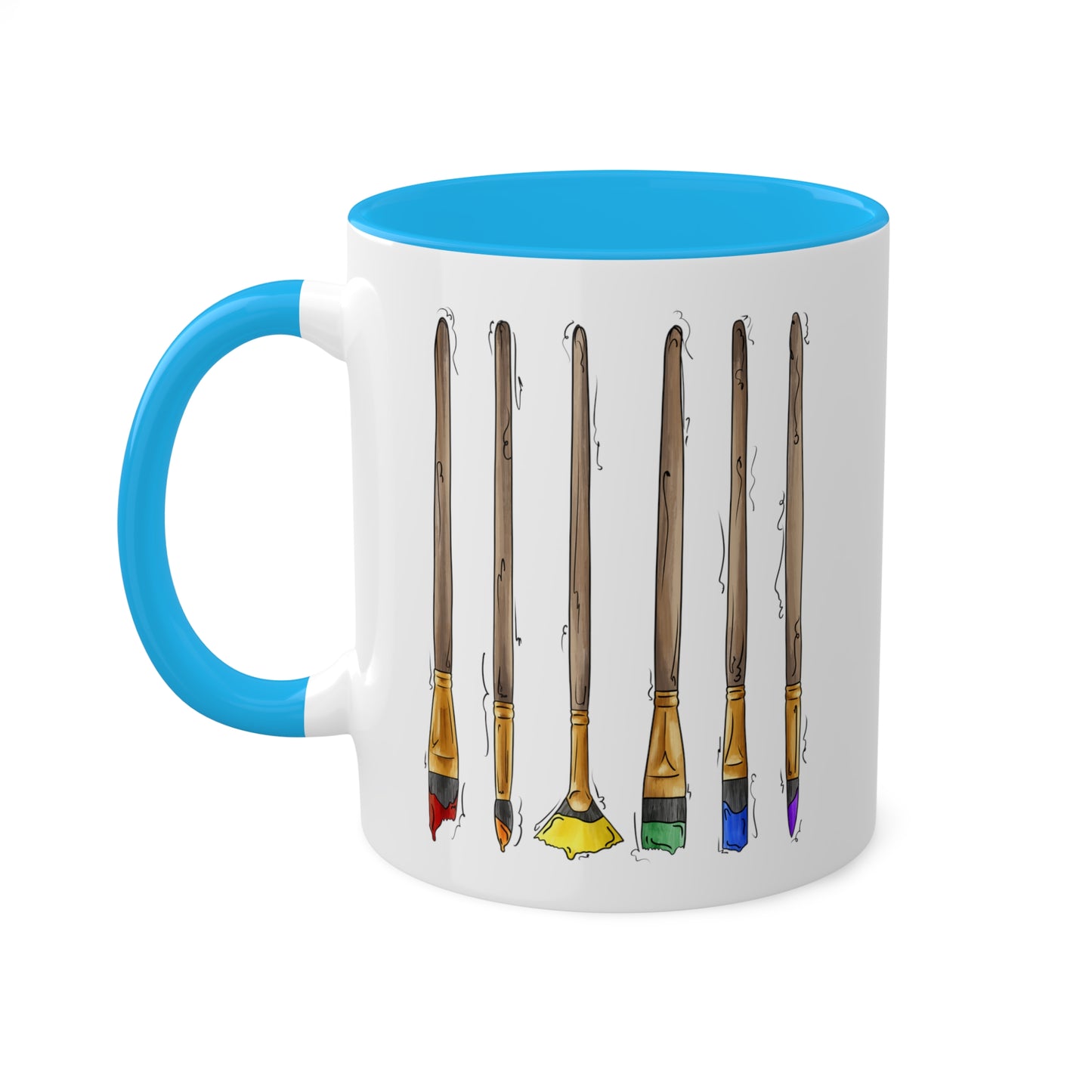 Gay Pride Flag Paint Brushes - Mug