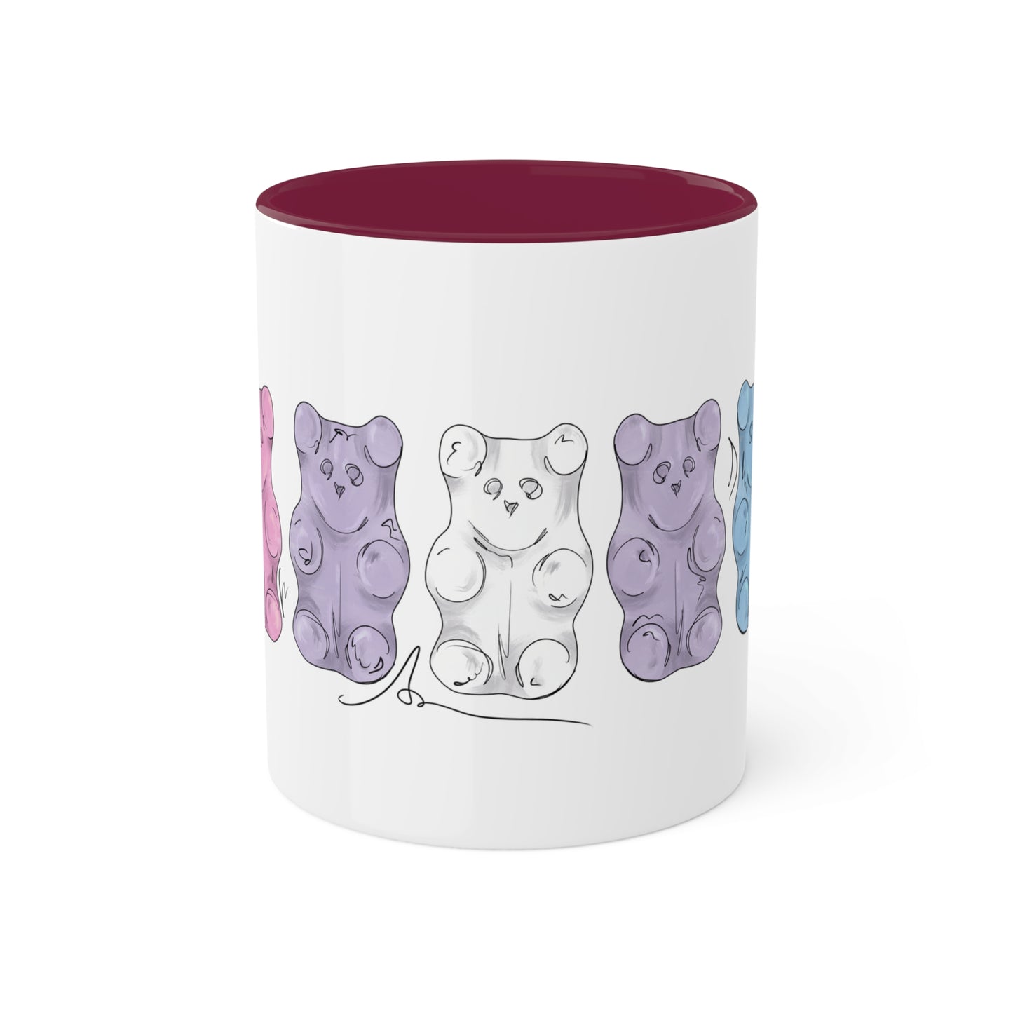 Bigender Pride Flag Gummy Bears - Mug