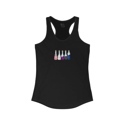 Genderfluid Pride Flag Potion Bottles - Womens Tank Top