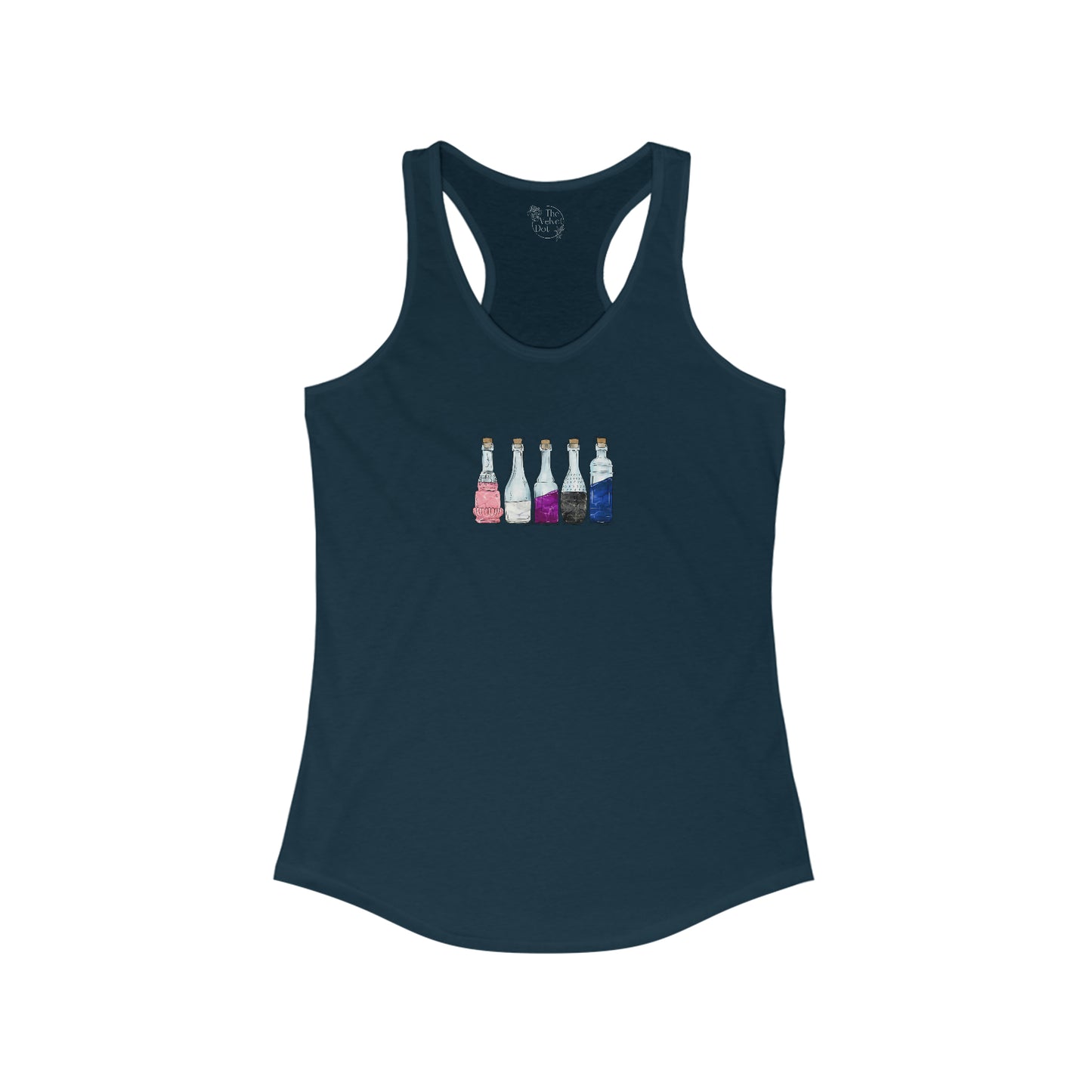 Genderfluid Pride Flag Potion Bottles - Womens Tank Top