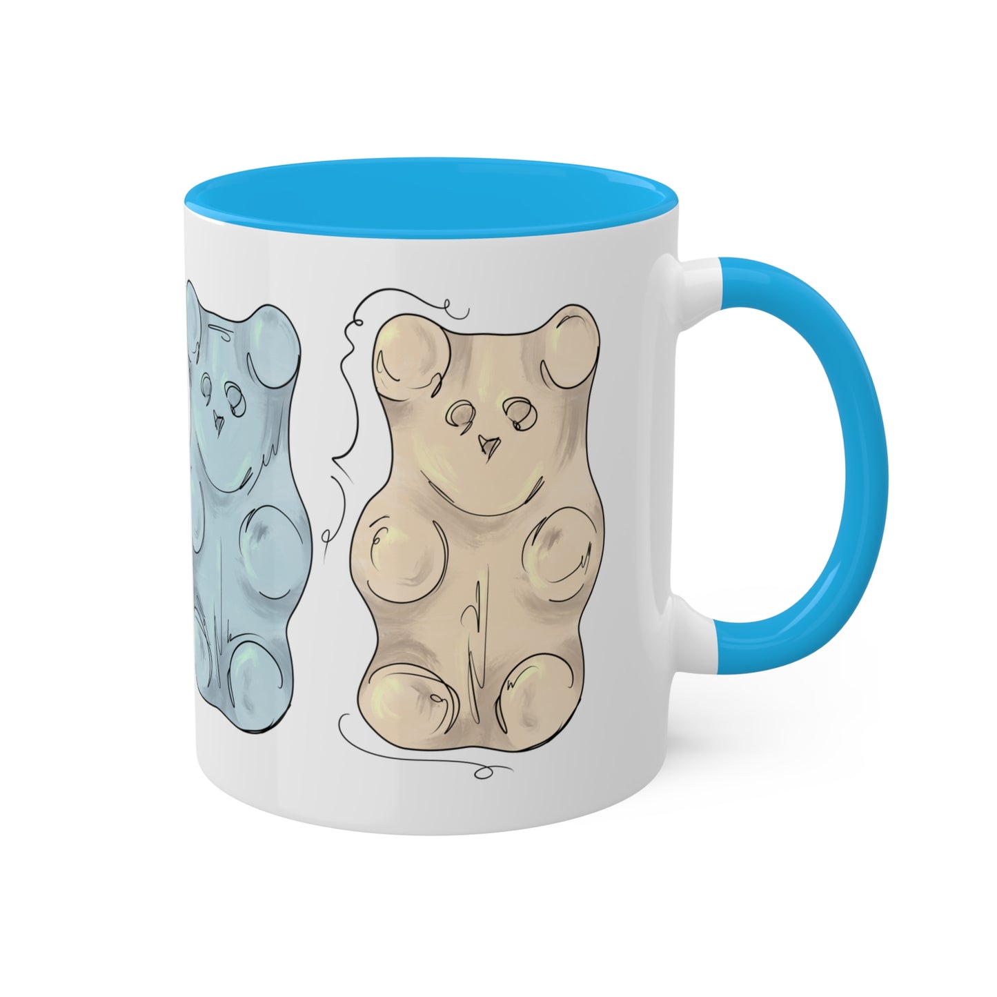 Unlabeled Pride Flag Gummy Bears - Mug