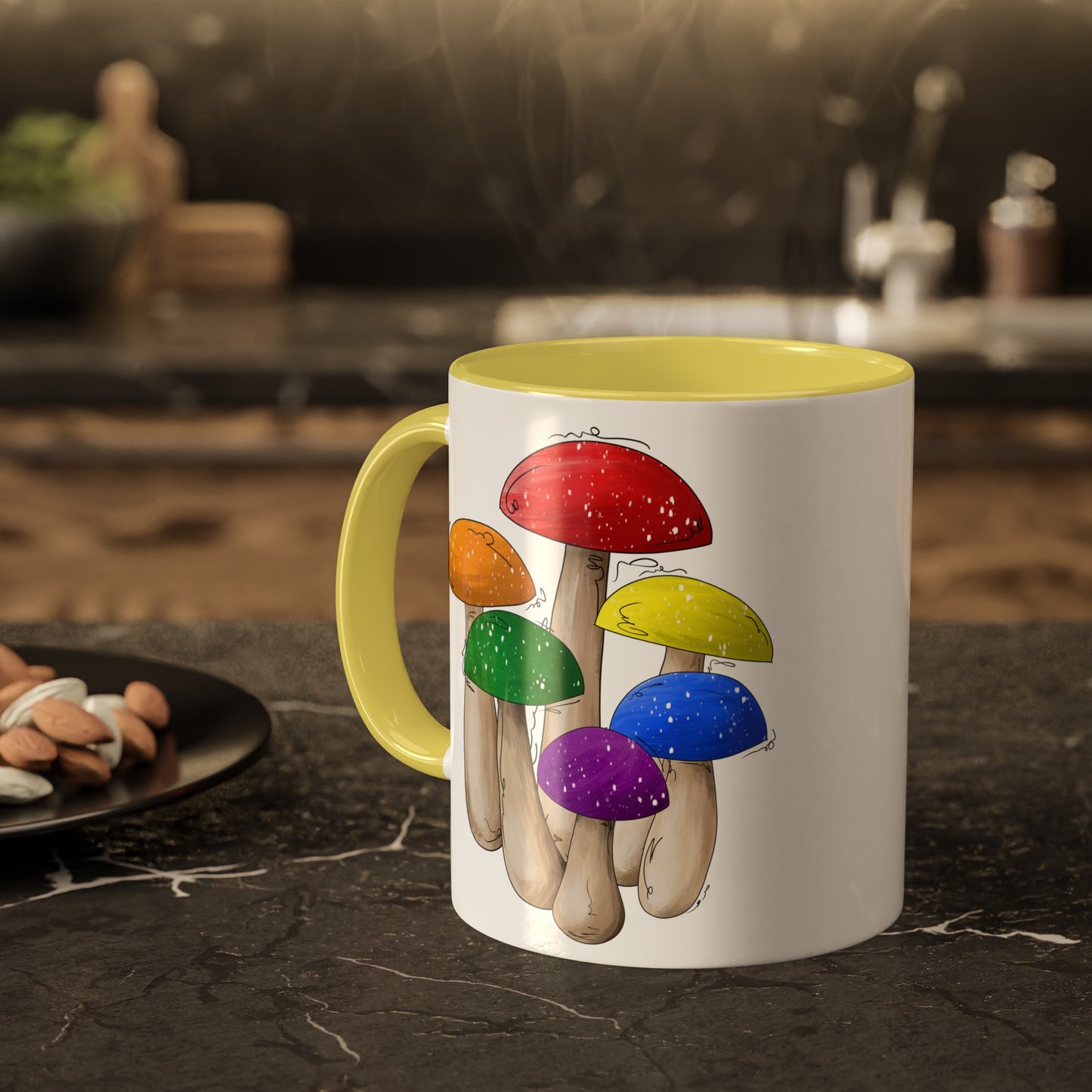 Gay Pride Flag Mushrooms - Mug