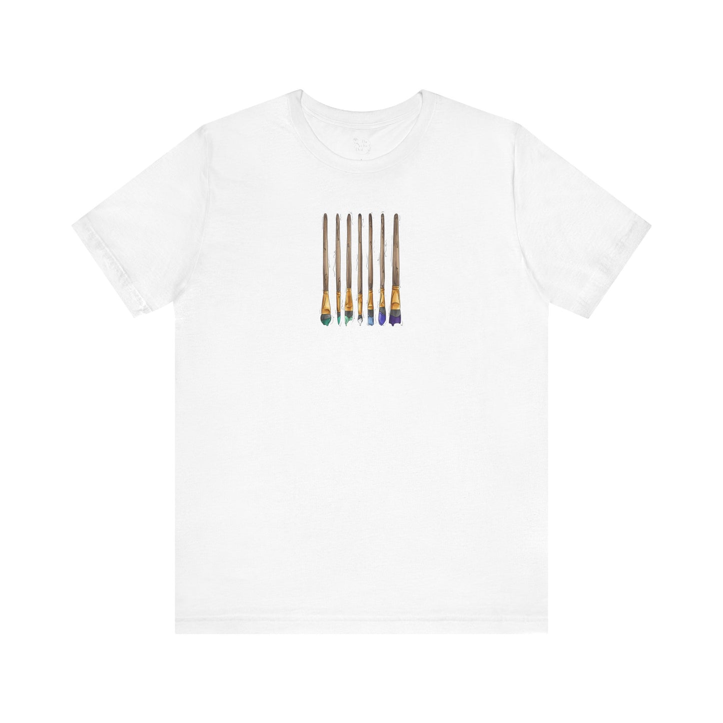 Gay Male Pride Flag Paint Brushes - Unisex T-Shirt