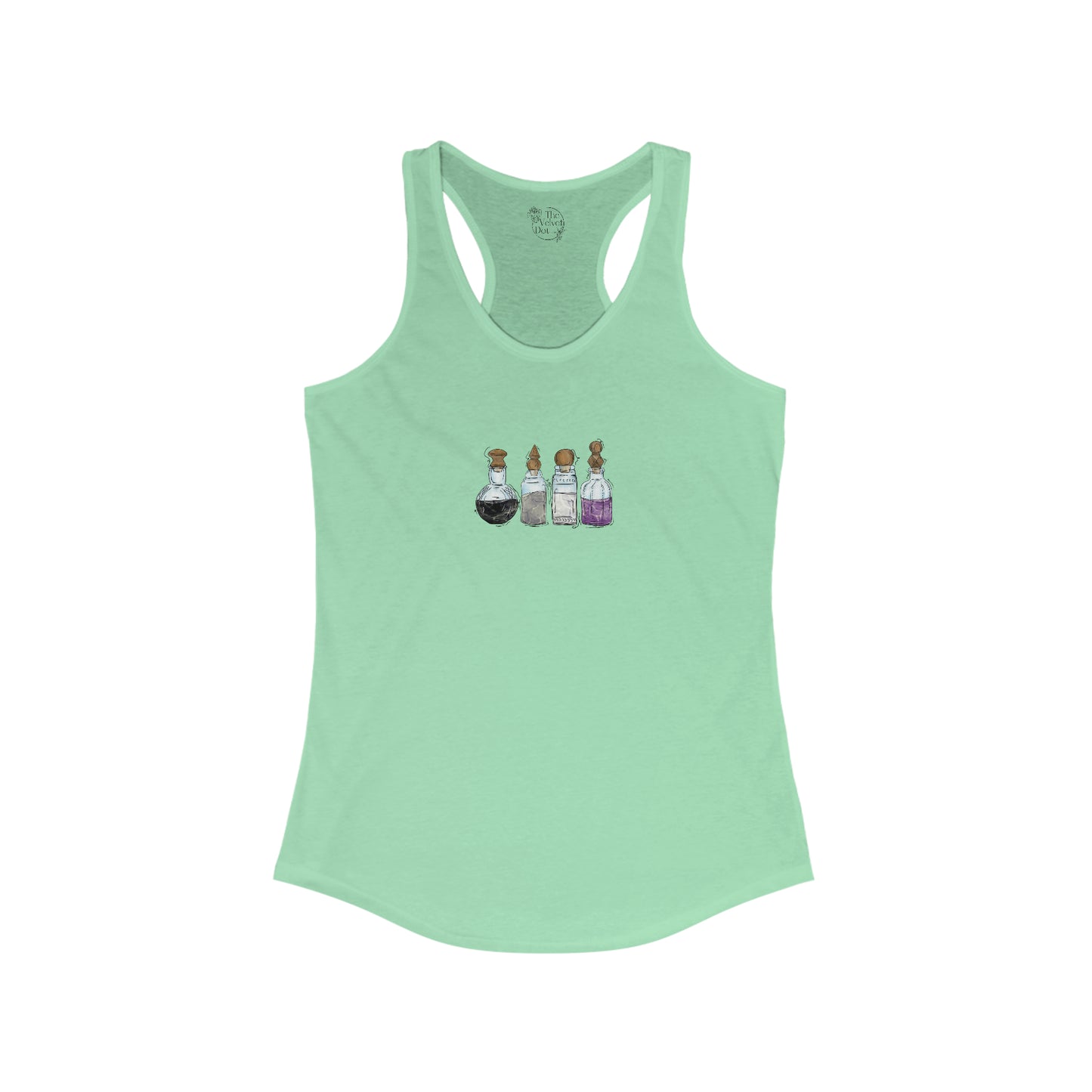 Asexual Pride Flag Potion Bottles - Womens Tank Top
