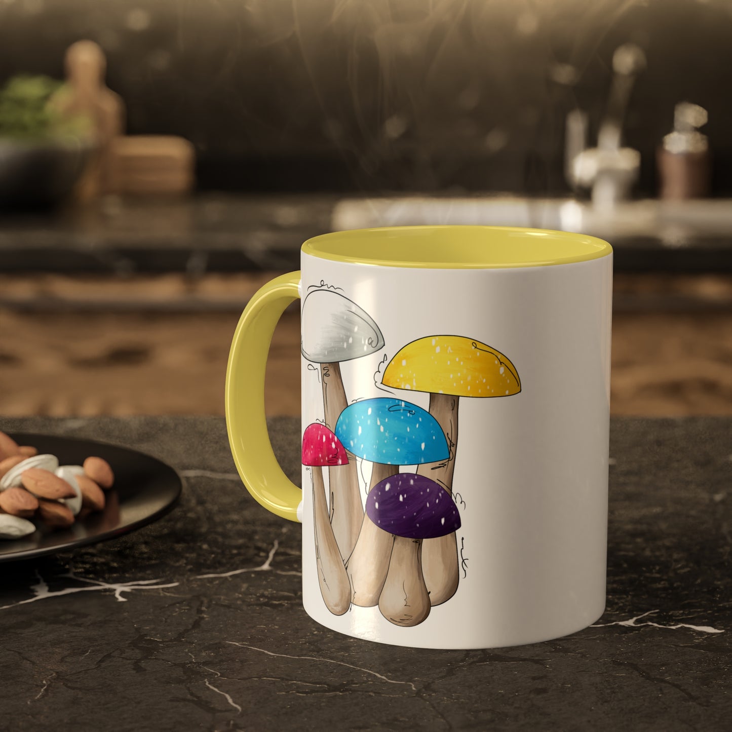 Polyamorous Pride Flag Mushrooms - Mug