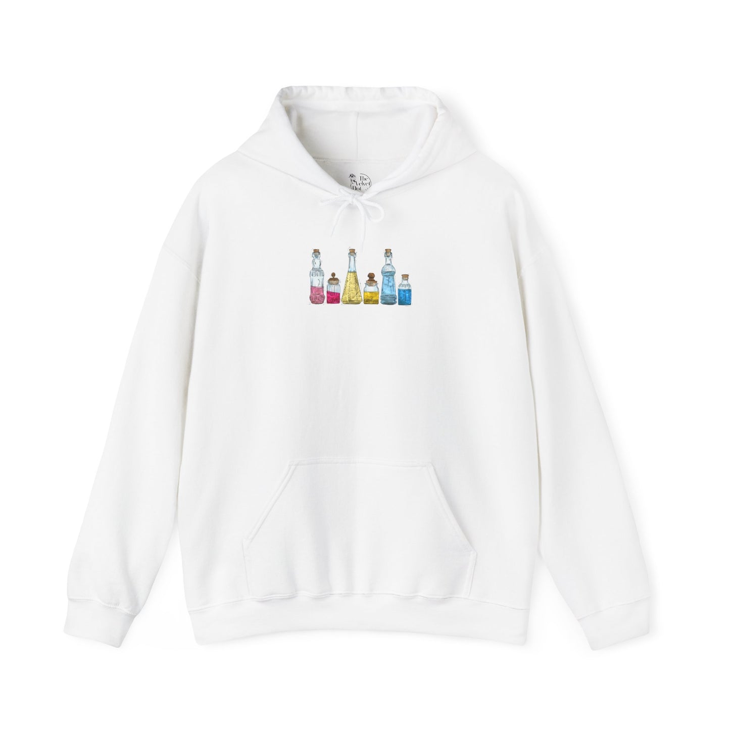 Panromantic Pride Flag Potion Bottles - Adult Unisex Hoodie