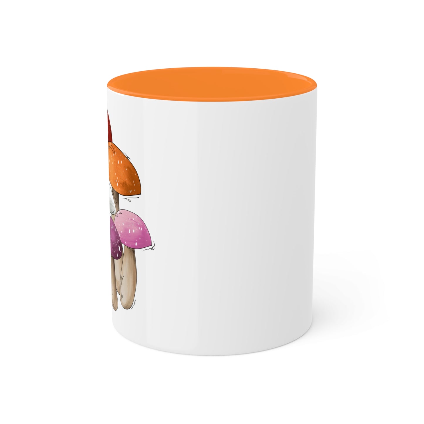 Lesbian Pride Flag Mushrooms - Mug