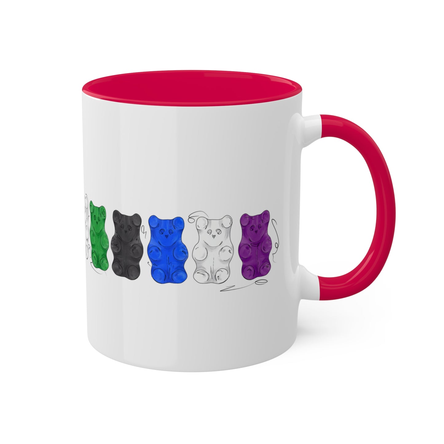 Straight Ally Pride Flag Gummy Bears - Mug