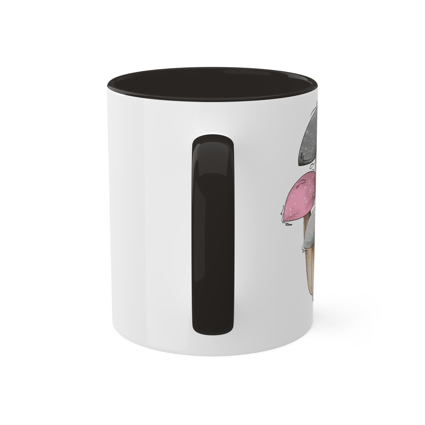 Demi Girl Pride Flag Mushrooms - Mug