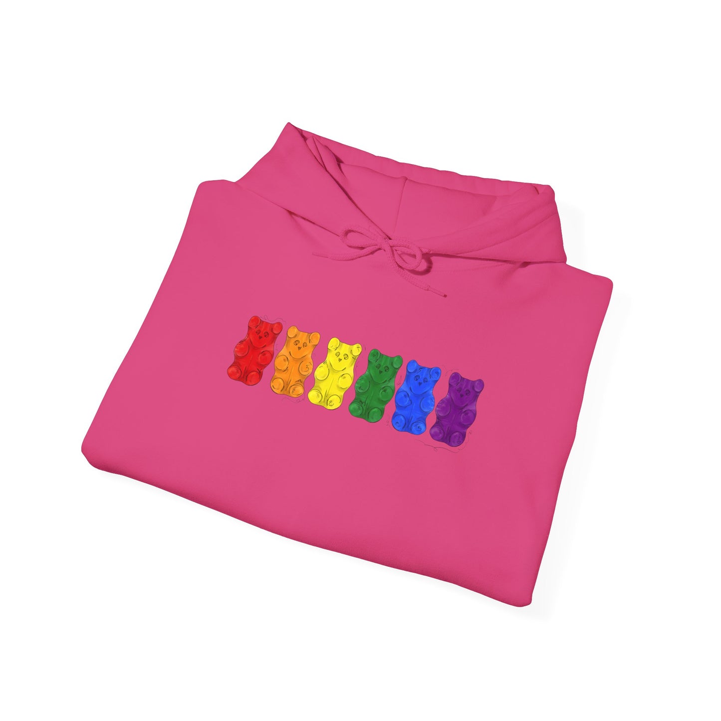 Gay Pride Flag Gummy Bears - Adult Unisex Hoodie