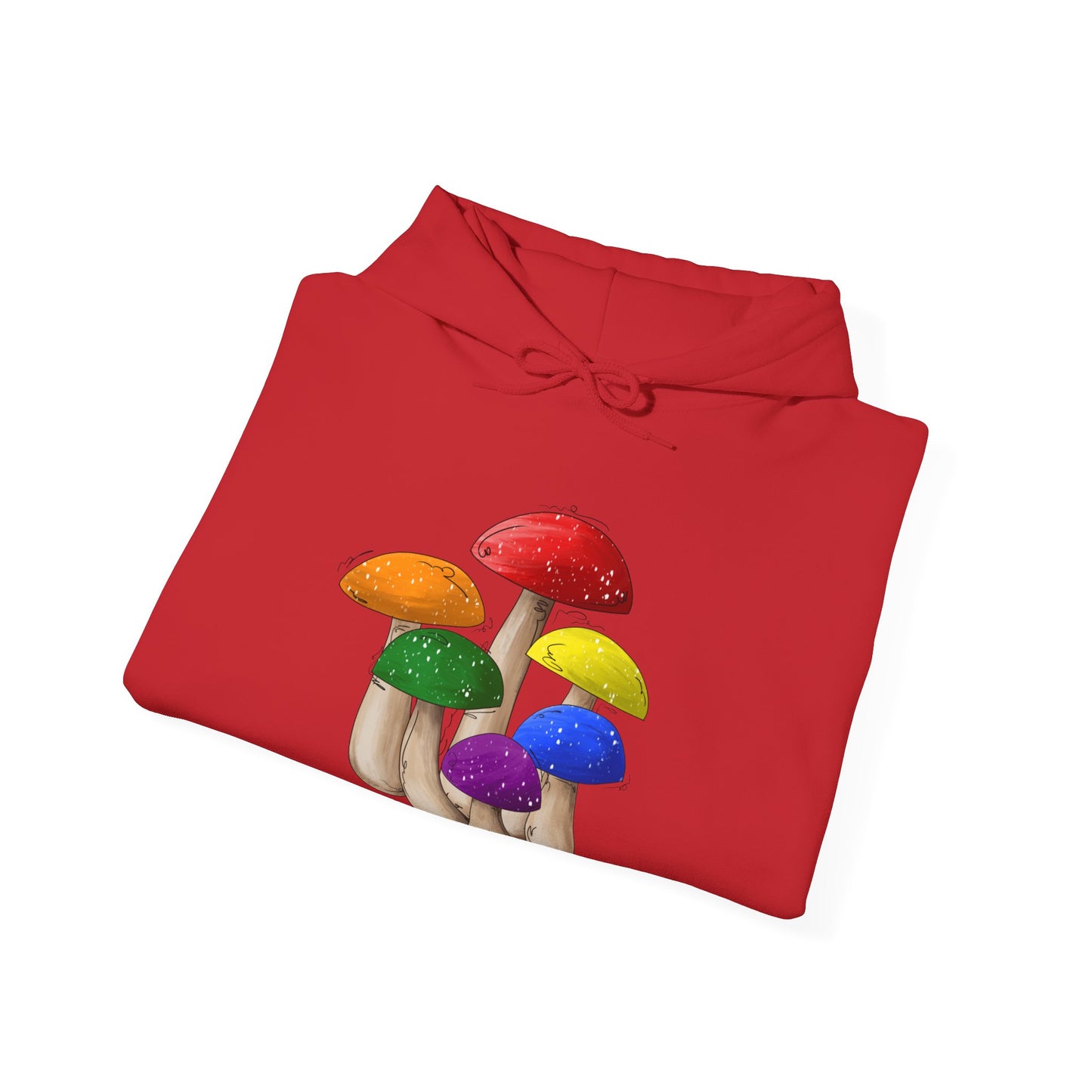 Gay Pride Flag Mushrooms - Adult Unisex Hoodie