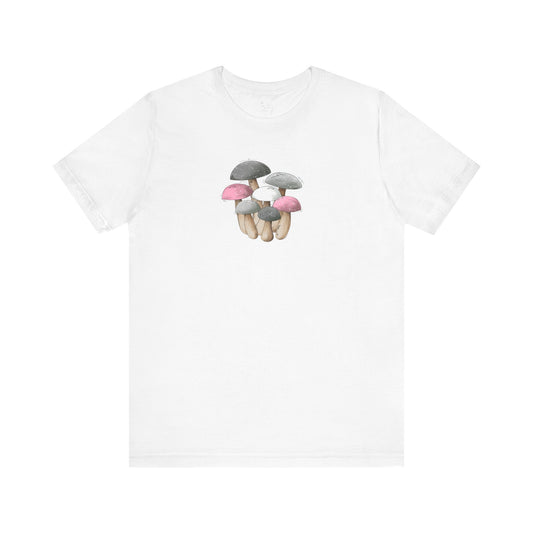 Demi Girl Pride Flag Mushrooms - Unisex T-Shirt