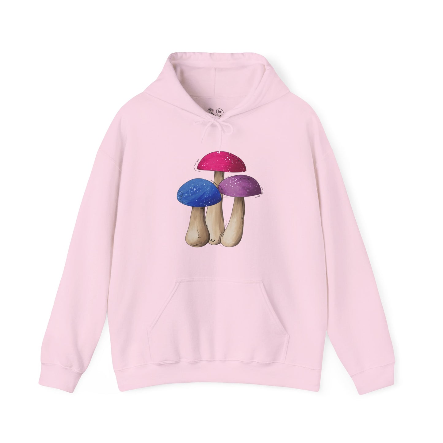 Bisexual Pride Flag Mushrooms - Adult Unisex Hoodie