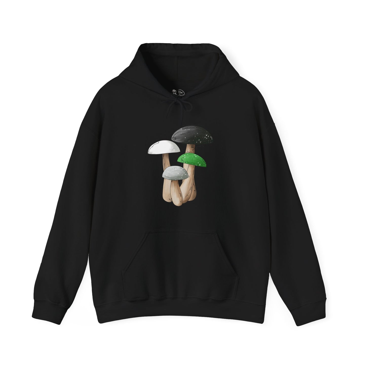 Demiromantic Pride Flag Mushrooms - Adult Unisex Hoodie