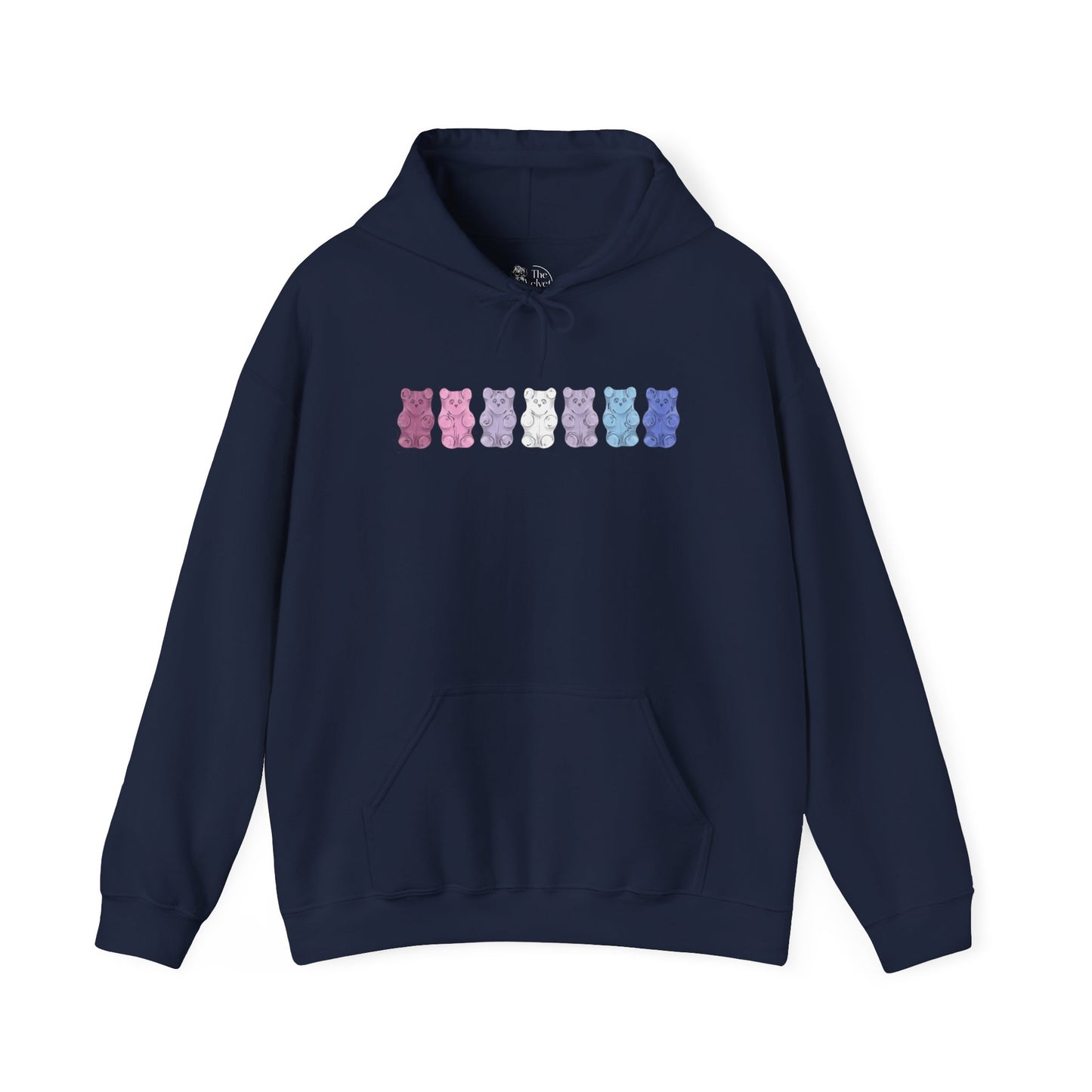 Bigender Pride Flag Gummy Bears - Adult Unisex Hoodie